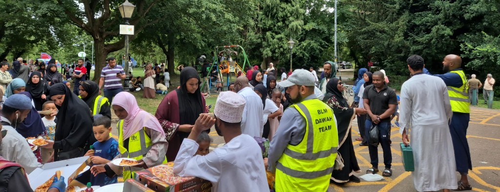 BLM Dawah Team serving the community at a fun day event